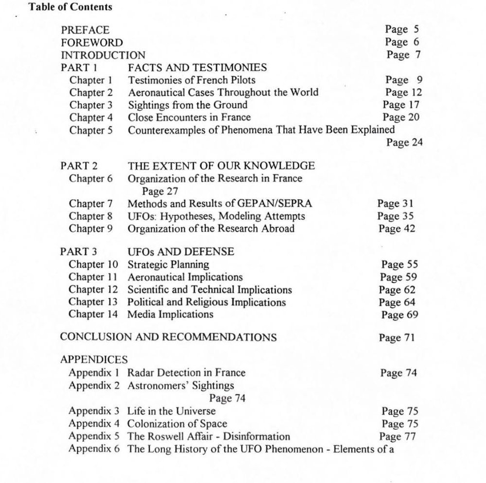 Tabela de conteúdo com capítulos e números de página.