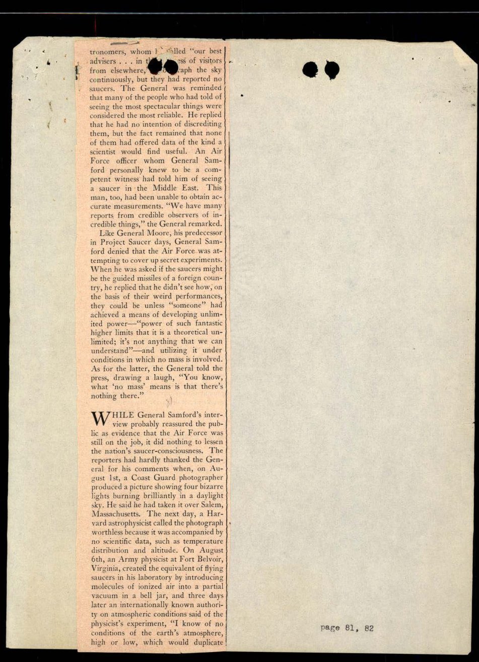 Coluna de texto de revista recortada
